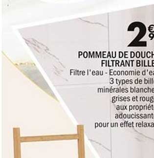 POMMEAU DE DOUCHE FILTRANT BILLANT