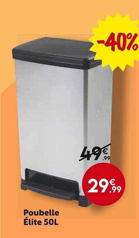 Poubelle Élite 50L
