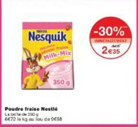 Poudre fraise Nestlé