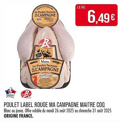POULET LABEL ROUGE MA CAMPAGNE MAITRE COQ