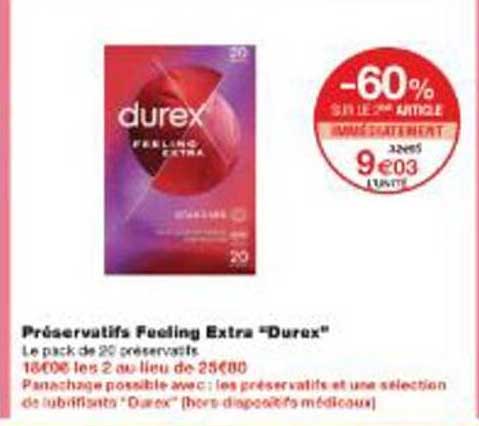 Préservatifs Feeling Extra "Durex"