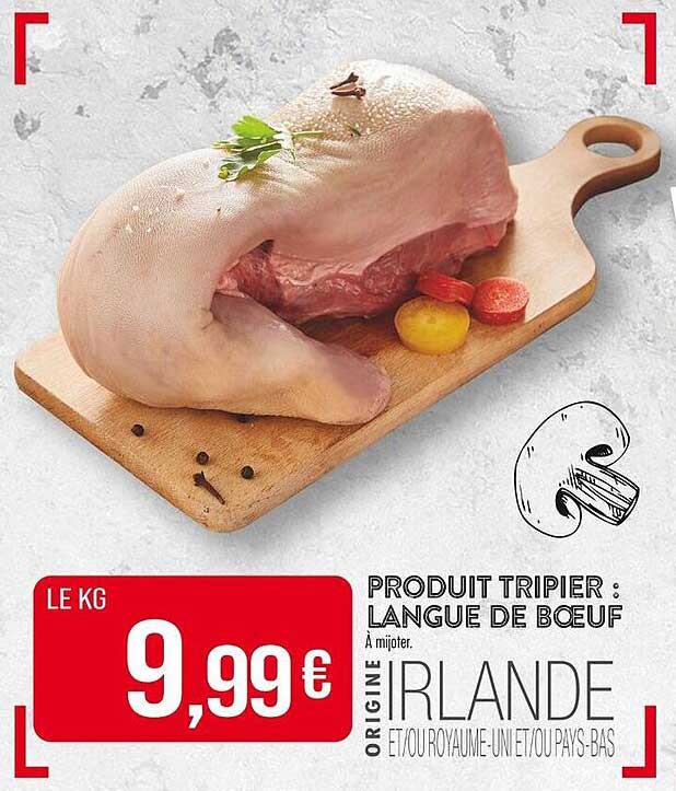 Produit tripier : Langue de bœuf