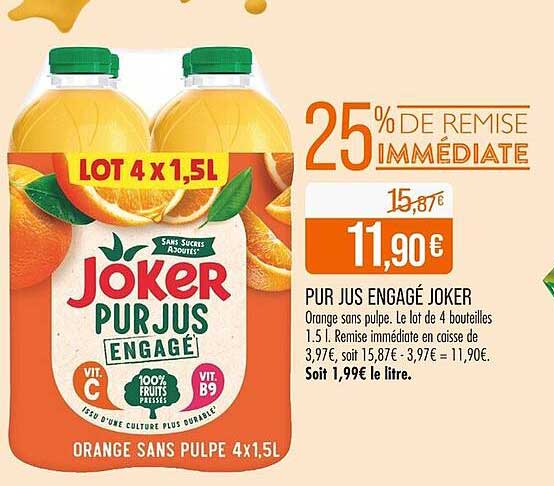 PUR JUS ENGAGÉ JOKER