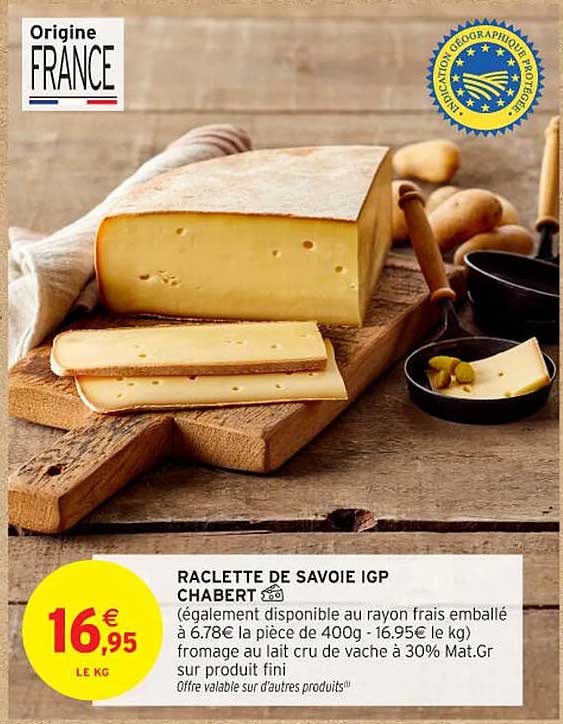Raclette de Savoie IGP Chabert