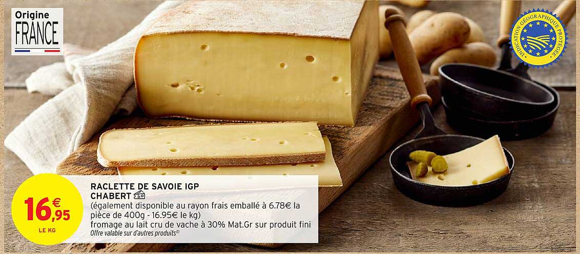 RACLETTE DE SAVOIE IGP CHABERT