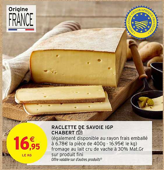 RACLETTE DE SAVOIE IGP CHABERT