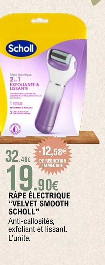 RÂPE ÉLECTRIQUE “VELVET SMOOTH SCHOLL”