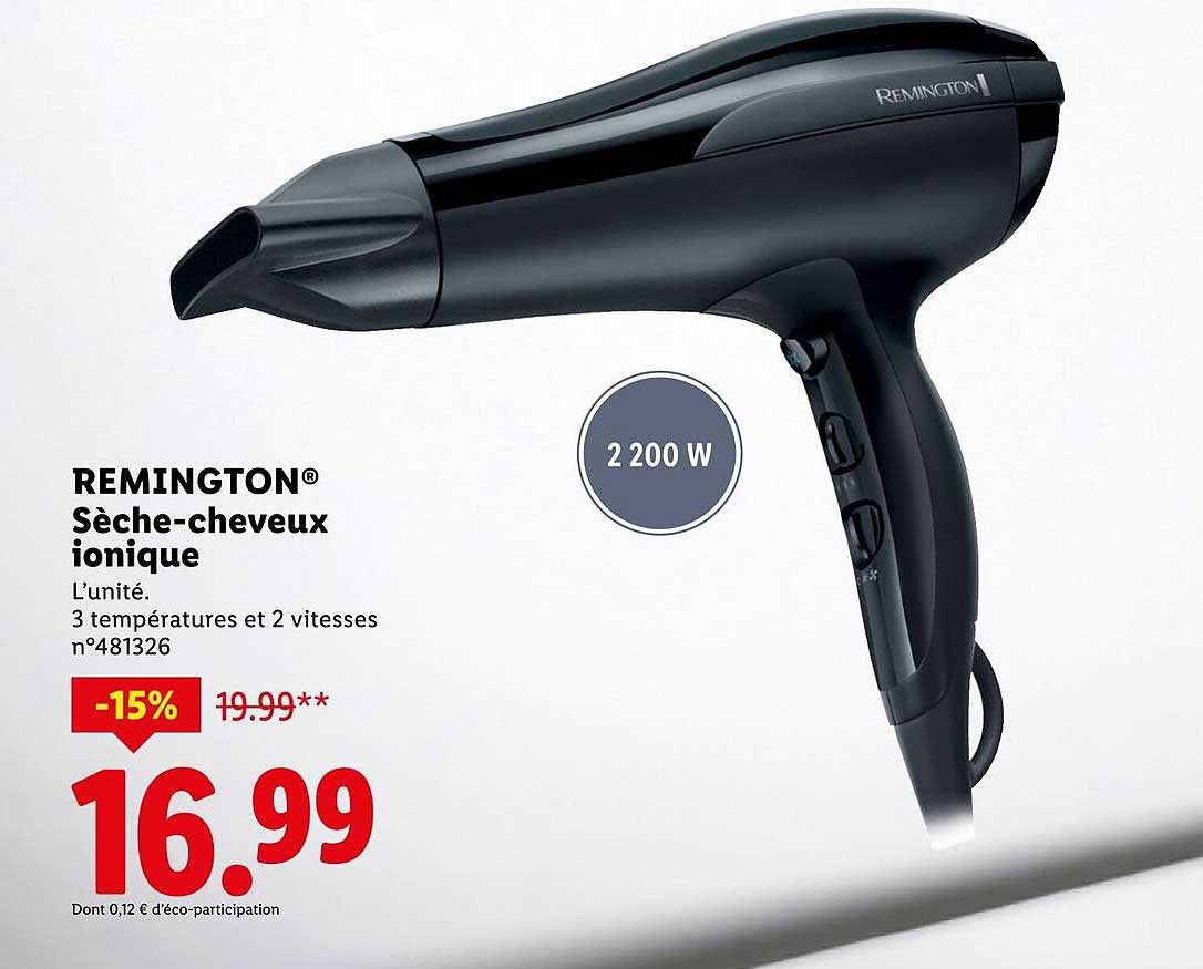 REMINGTON® Sèche-cheveux ionique