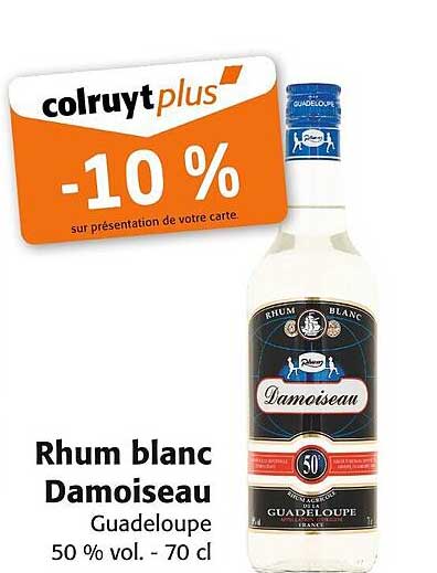 Rhum blanc Damoiseau