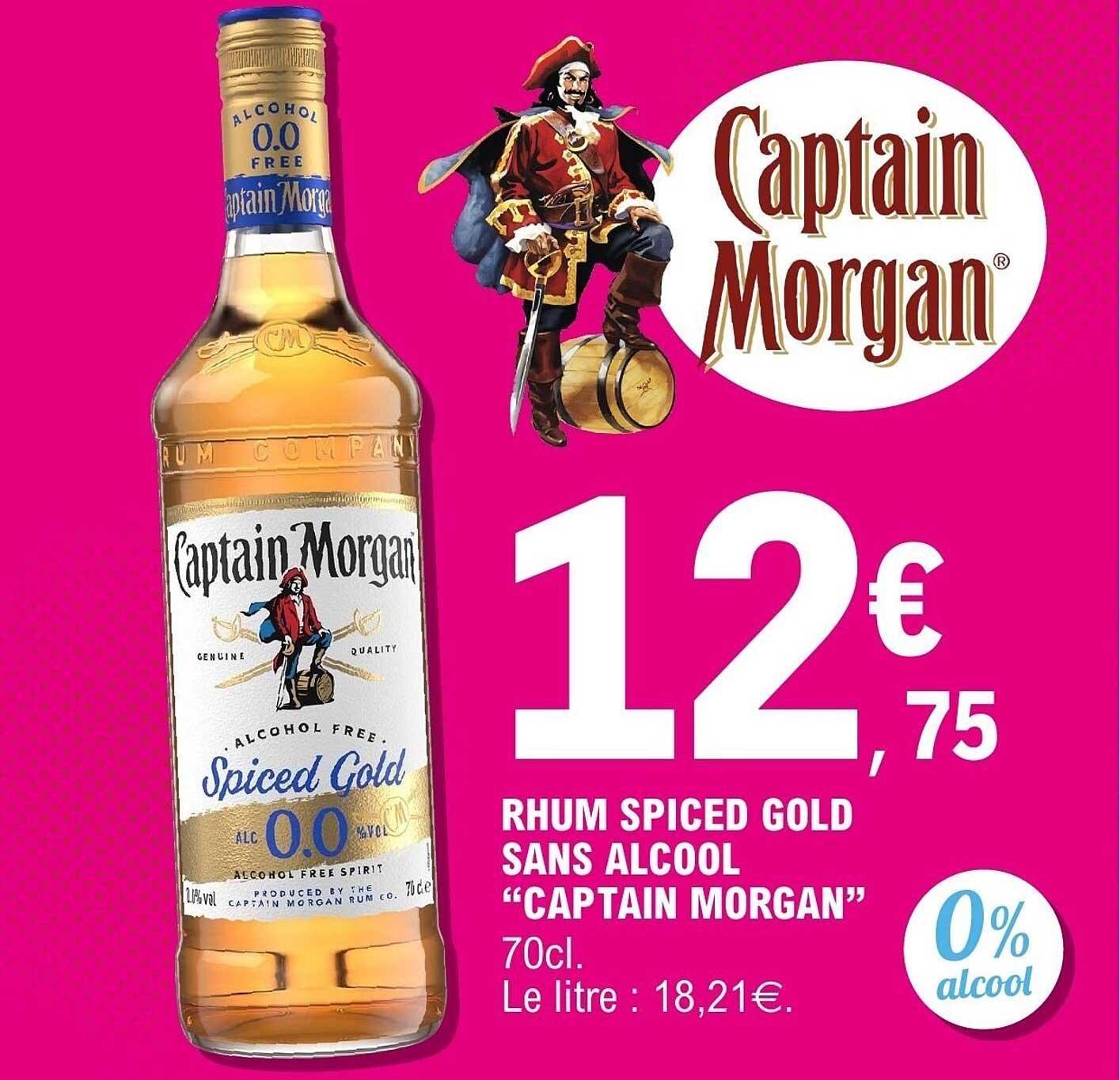 RHUM SPICED GOLD SANS ALCOOL "CAPTAIN MORGAN"