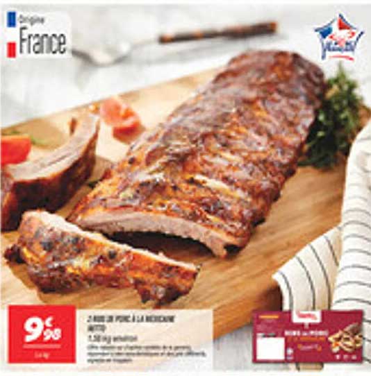 Rib de porc à la mexicaine - 2 kg