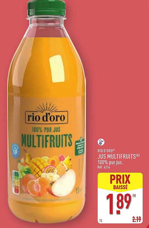 RIO D'ORO® JUS MULTIFRUITS 100% PUR JUS