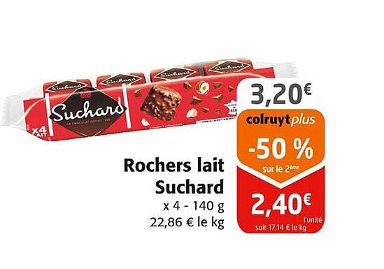 Rochers lait Suchard