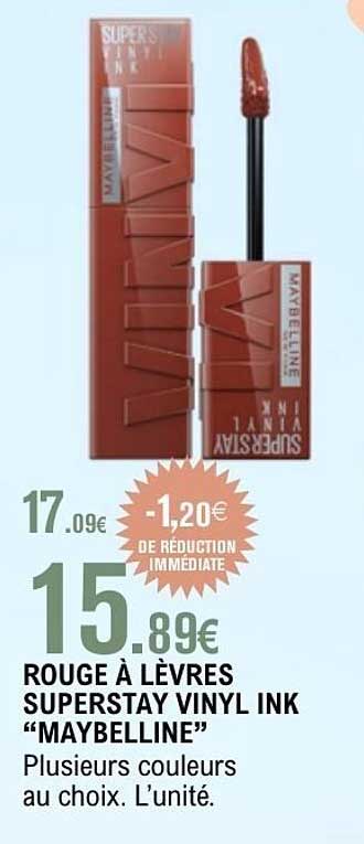 ROUGE À LÈVRES SUPERSTAY VINYL INK “MAYBELLINE”