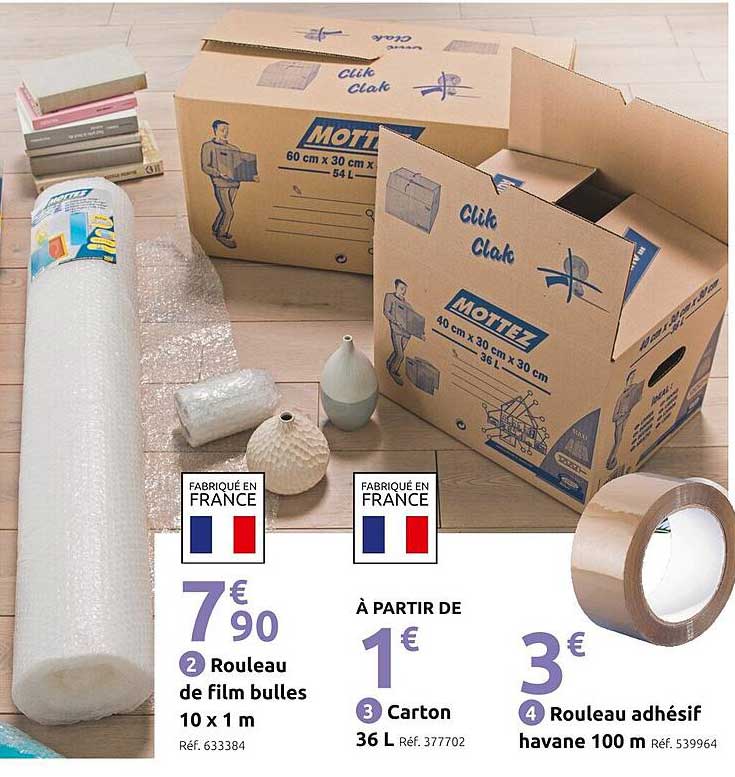 Rouleau de film bulles 10 x 1 m