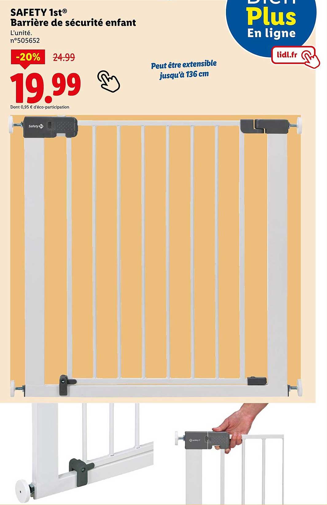 SAFETY 1st® Barrière de sécurité enfant
