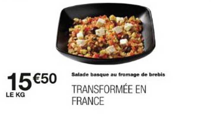 Salade basque au fromage de brebis
