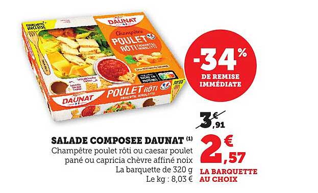 SALADE COMPOSEE DAUNAT