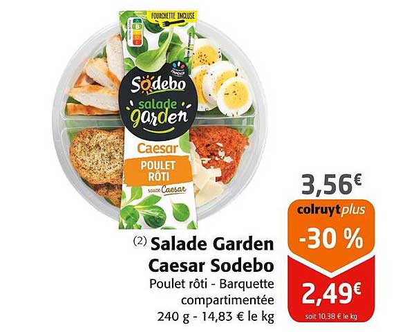 Salade Garden Caesar Sodebo