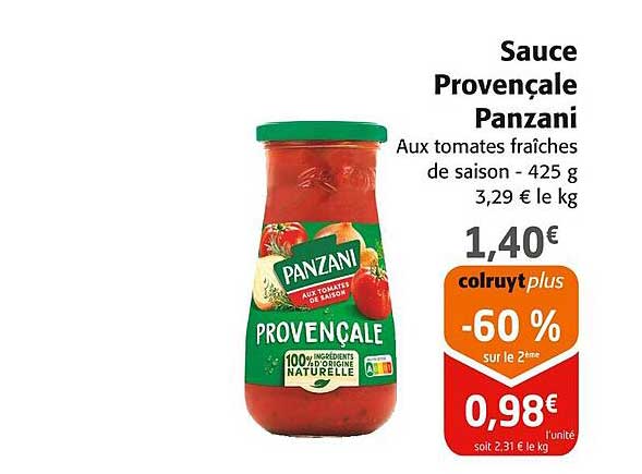 Sauce Provençale Panzani