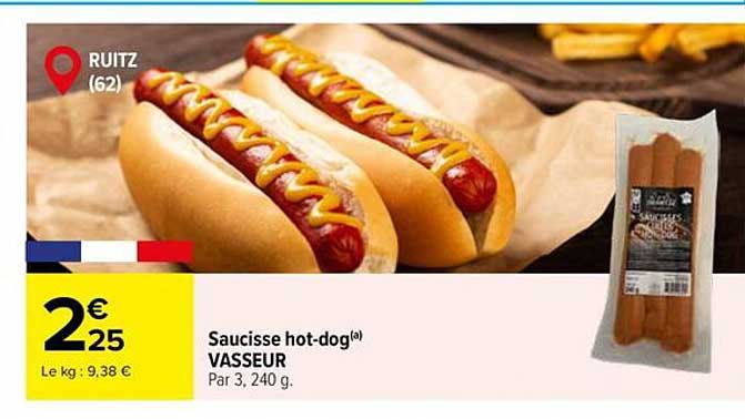 Saucisse hot-dog(a) VASSEUR