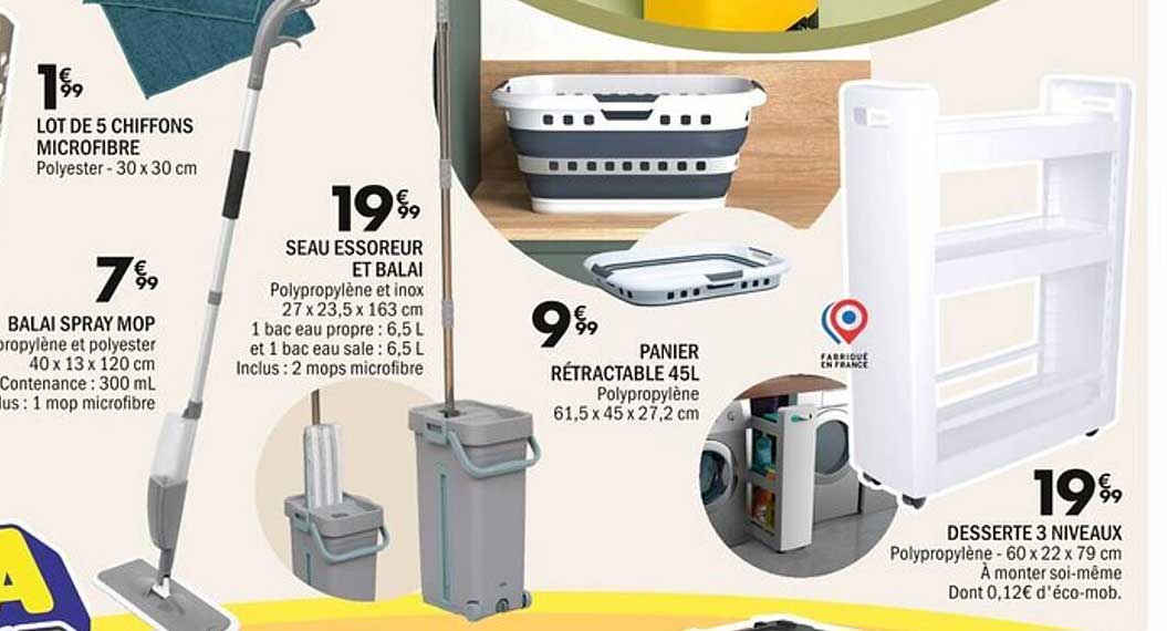 SEAU ESSOREUR ET BALAI