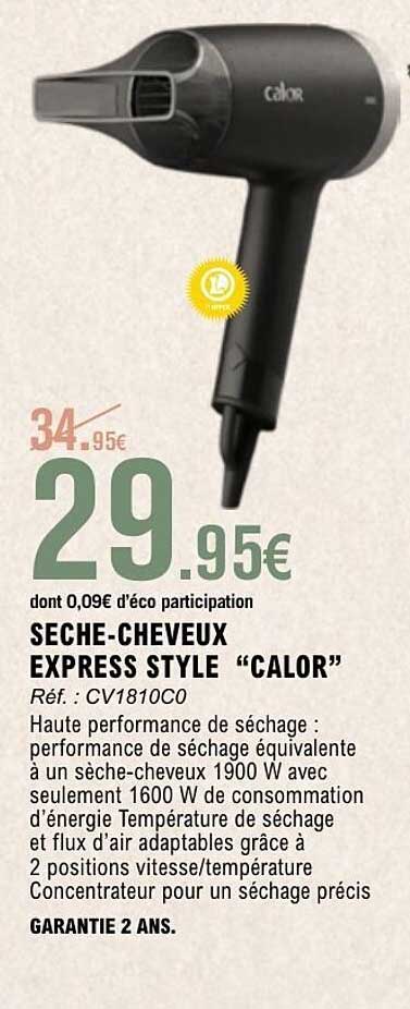 SECHE-CHEVEUX EXPRESS STYLE “CALOR”