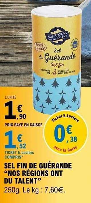 SEL FIN DE GUÉRANDE "NOS RÉGIONS ONT DU TALENT"