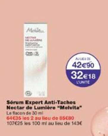 Sérum Expert Anti-Taches Nectar de Lumière Melvita