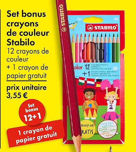 Set bonus crayons de couleur Stabilo