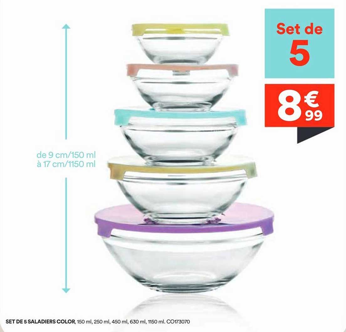 Set de 5 Saladier Color