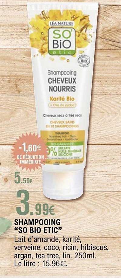 SHAMPOOING "SO BIO ETIC"