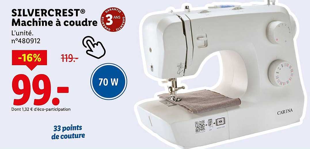 SILVERCREST® Machine à coudre