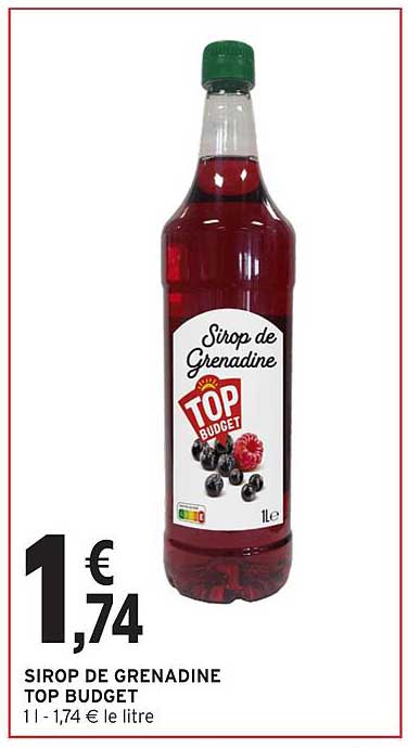 SIROP DE GRENADINE TOP BUDGET