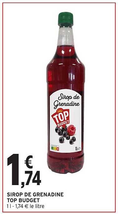 SIROP DE GRENADINE TOP BUDGET