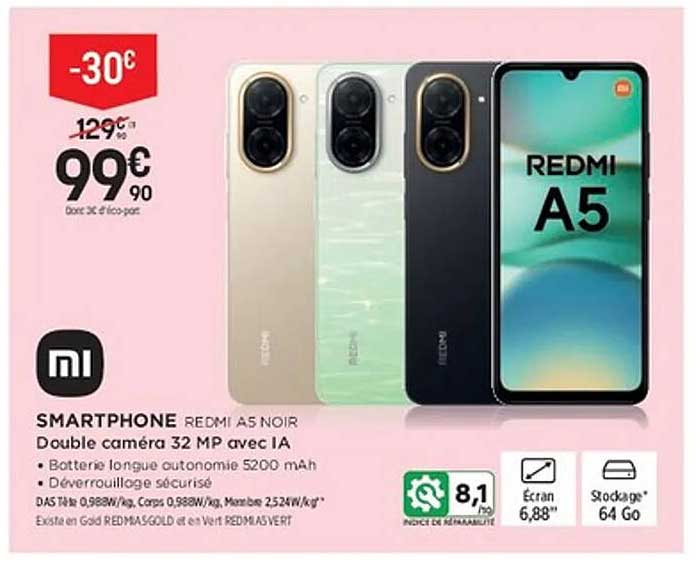 SMARTPHONE REDMI A5 NOIR