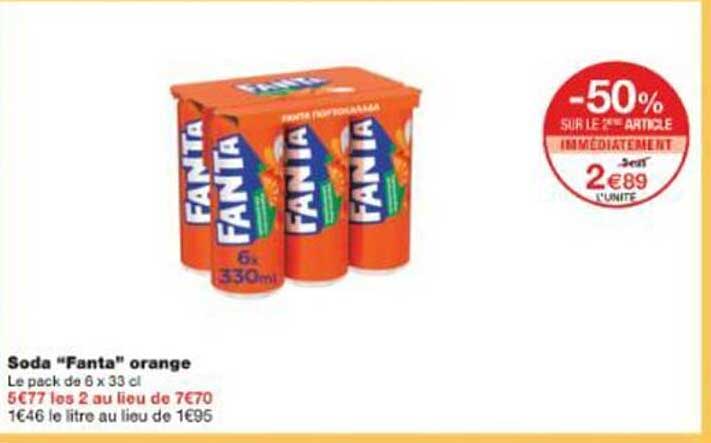 Soda "Fanta" orange