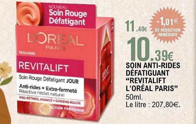 SOIN ANTI-RIDES DÉFATIGUANT "REVITALIFT L'ORÉAL PARIS" 50ml