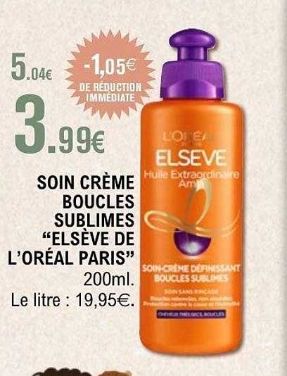 SOIN CRÈME BOUCLES SUBLIMES “ELSÈVE DE L’ORÉAL PARIS”
