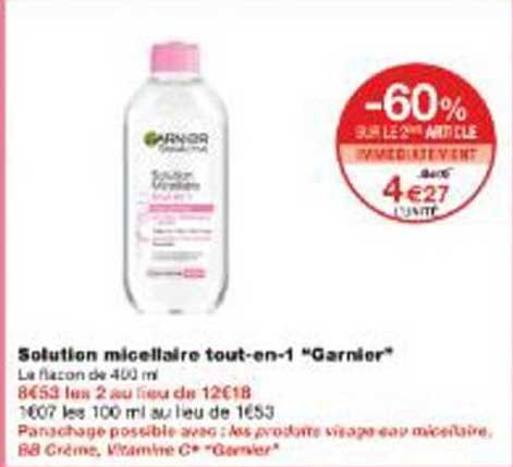 Solution micellaire tout-en-1 "Garnier"