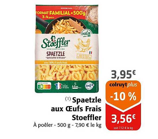 Spaetzle aux Œufs Frais Stoeffler