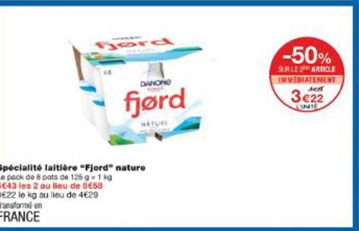 Spécialité laitière "Fjord" nature
