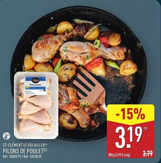 ST-CLÉMENT LE VOLAILLER® PILONS DE POULET