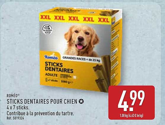 STICKS DENTAIRES POUR CHIEN