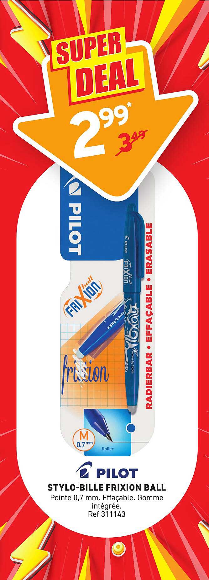 STYLO-BILLE FRIXION BALL