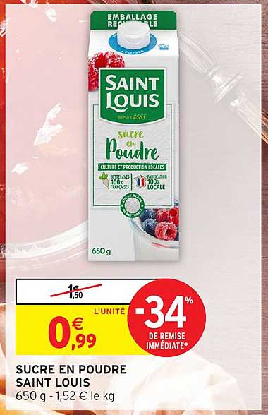 SUCRE EN POUDRE SAINT LOUIS