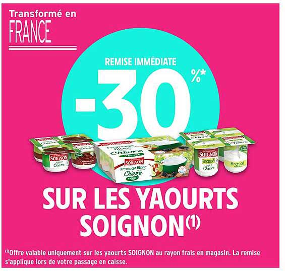 SUR LES YAOURTS SOIGNON