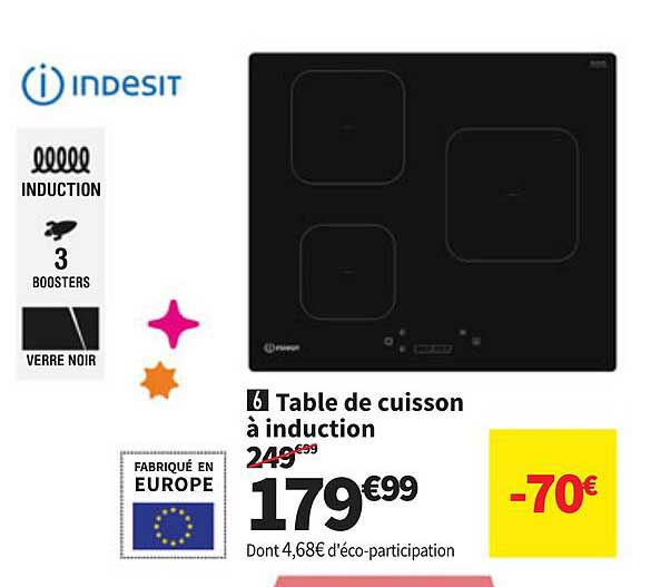 Table de cuisson à induction