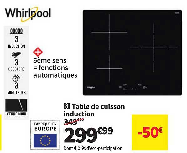 Table de cuisson induction