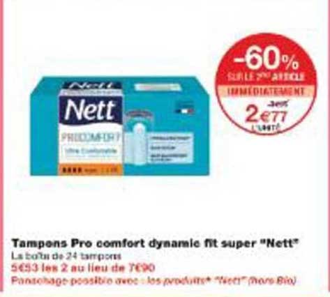 Tampons Pro comfort dynamique fit super "Nett"